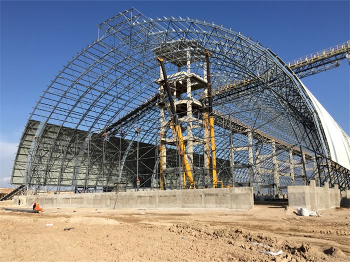 青海煤机油桶翘工程网架